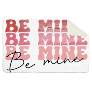 Fleecedeken Be mine, 96x146cm, Polyester Sherpa, FD2024606