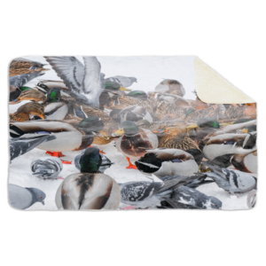 Fleecedeken Eenden, 96x146cm, Polyester Sherpa, FD2025008
