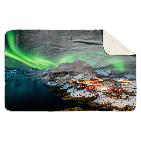 Fleecedeken Noorderlicht, FD2023217, Plaid, 96x146cm, Polyester Sherpa