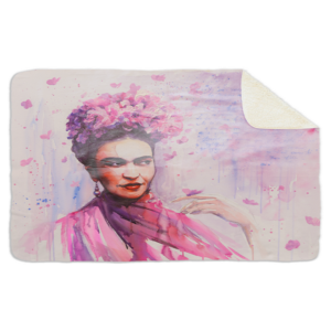 Fleecedeken Dame, FD2023302, 96x146cm, Polyester Sherpa, deken met print