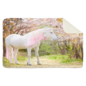 Fleecedeken Unicorn, FD2023405, Plaid, 96x146cm, Polyester Sherpa