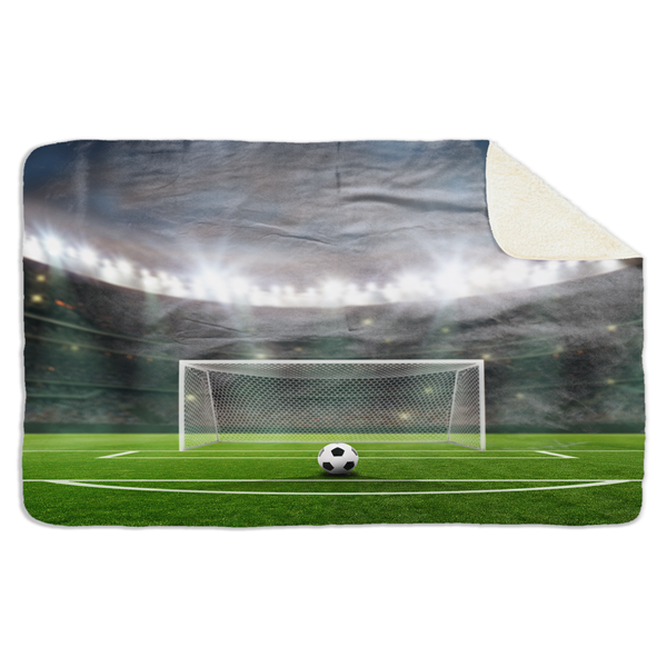 Fleecedeken Voetbal, FD2023407 , Plaid, 96x146cm, Polyester Sherpa