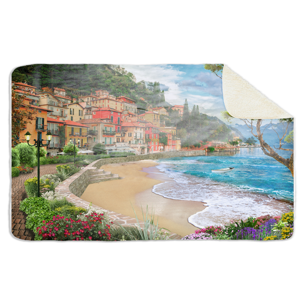 Fleecedeken Lago Maggiore, 96x146cm, Polyester Sherpa, FD2023708