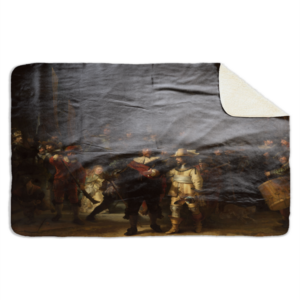 Fleecedeken de Nachtwacht, FD2023801, 96x146cm, Polyester Sherpa