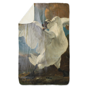 Fleecedeken de Zwaan, FD2023802, 96x146cm, Polyester Sherpa