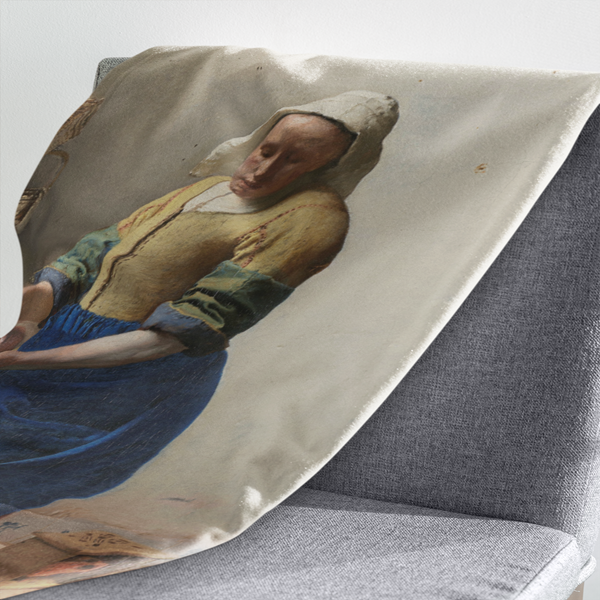 Fleecedeken het melkmeisje, FD2023804, Plaid, 96x146cm, Polyester Sherpa - Afbeelding 3