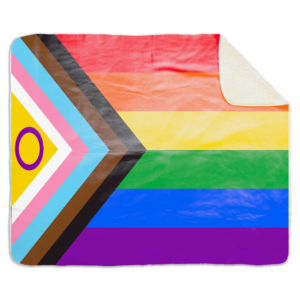 Fleecedeken LGBTQIA+, 96x146cm, Polyester Sherpa, FD2023998