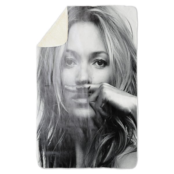 Fleecedeken Kate Moss Mustache, 96x146cm, Polyester Sherpa, FD2024555