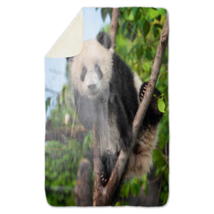 Fleecedeken Panda, 96x146cm, Polyester Sherpa, FD2025014