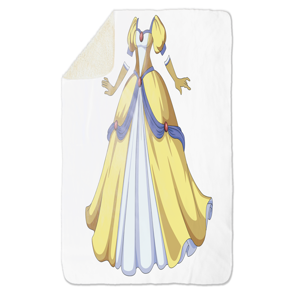Fleecedeken Prinsessenjurk, 96x146cm, Polyester Sherpa