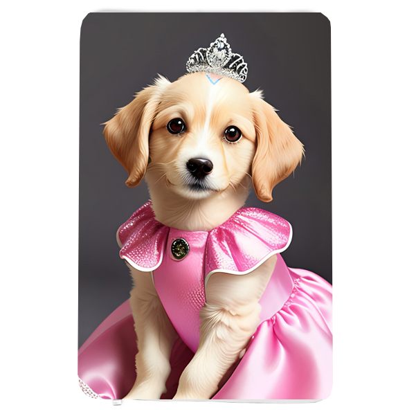 Fleecedeken Labrador Prinses, FD2023909, 96x146cm, Polyester Sherpa