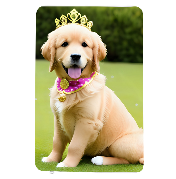Fleecedeken Labrador pup meisje, FD2023910, 96x146cm, Polyester Sherpa