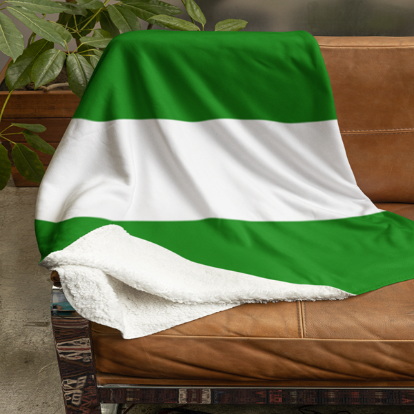 Fleecedeken Vlag Rotterdam, 96x146cm, Polyester Sherpa, FD2023712 - Afbeelding 2