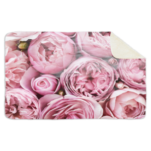 Fleecedeken Rozen, 96x146cm, Polyester Sherpa, FD2025017
